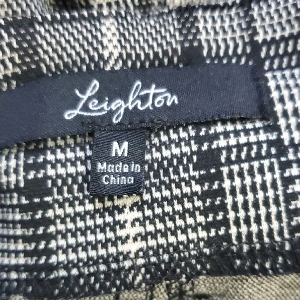 Leighton Black and White Plaid Pants